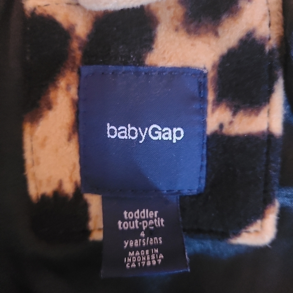 Baby GAP Leopard Print Trench  Coat 4 Years - Picture 7 of 8